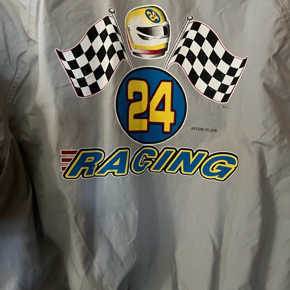 Very Rare Vintage Silver NASCAR Owners Jeff Gordon #24 Coat by Ownco Marketing